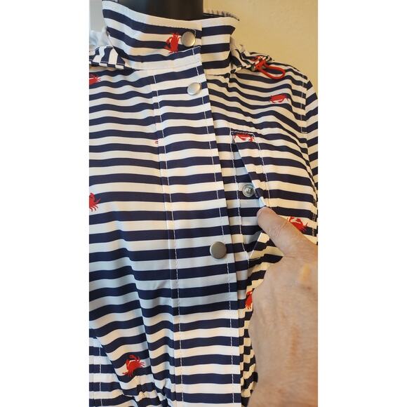 Talbots NOVELTY CRAB ANORAK Petite Size Small $189 MRSP - Picture 4 of 16